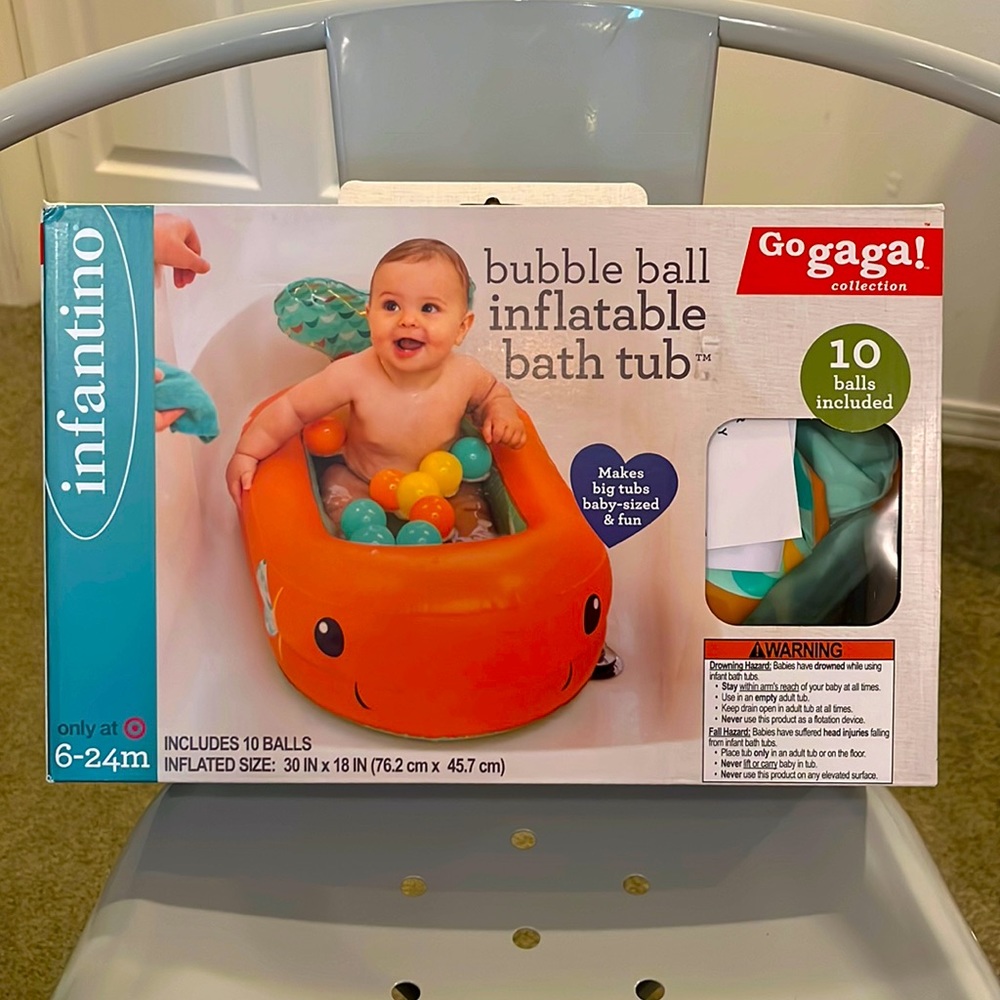 Infantino inflatable baby bath tub